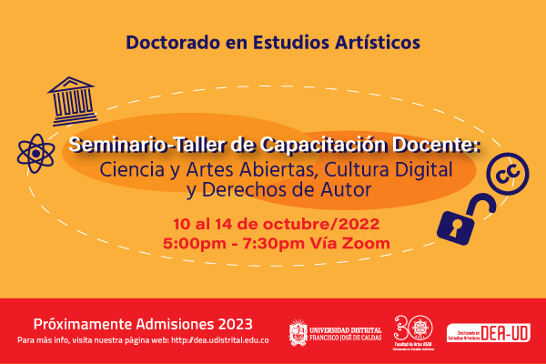 Participa del Seminario-Taller de Capacitación Docente que ofrece el Doctorado en Estudios Artísticos en octubre