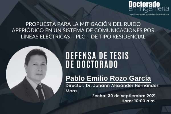 Imagen evento El próximo 30 de septiembre, jornada de defensa de tesis doctoral