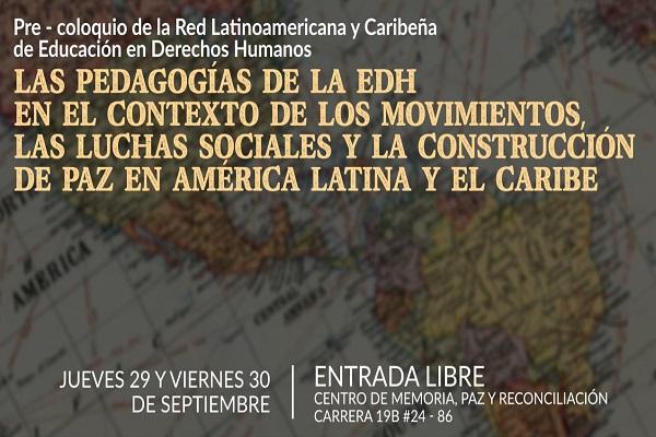 Imagen evento Pre-coloquio de la Red Latinoamericana y Caribeña de Educación en Derechos Humanos 