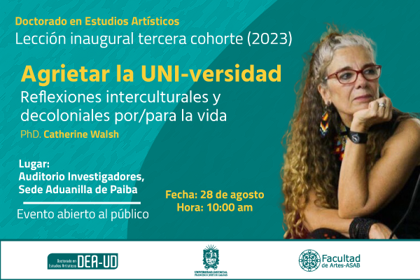 Imagen evento El Doctorado en Estudios Artísticos les invita a su Lección Inaugural de la Tercera Cohorte - 2023