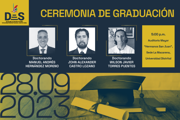 Imagen evento Ceremonia de Graduación Doctorandos Manuel Hernández - Alexander Castro - Wilson Torres