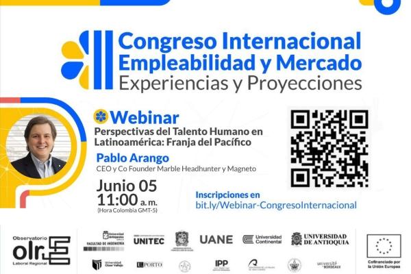 Imagen evento En Colombia se realizará el II Congreso Internacional en Empleabilidad y Mercado: Experiencias y Proyecciones de la Alianza Pacífico
