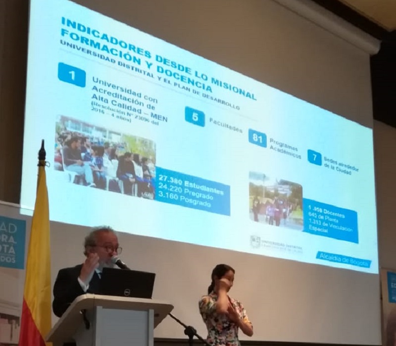 Imagen publicación: U.Distrital rindió cuentas en el sector educativo de Bogotá