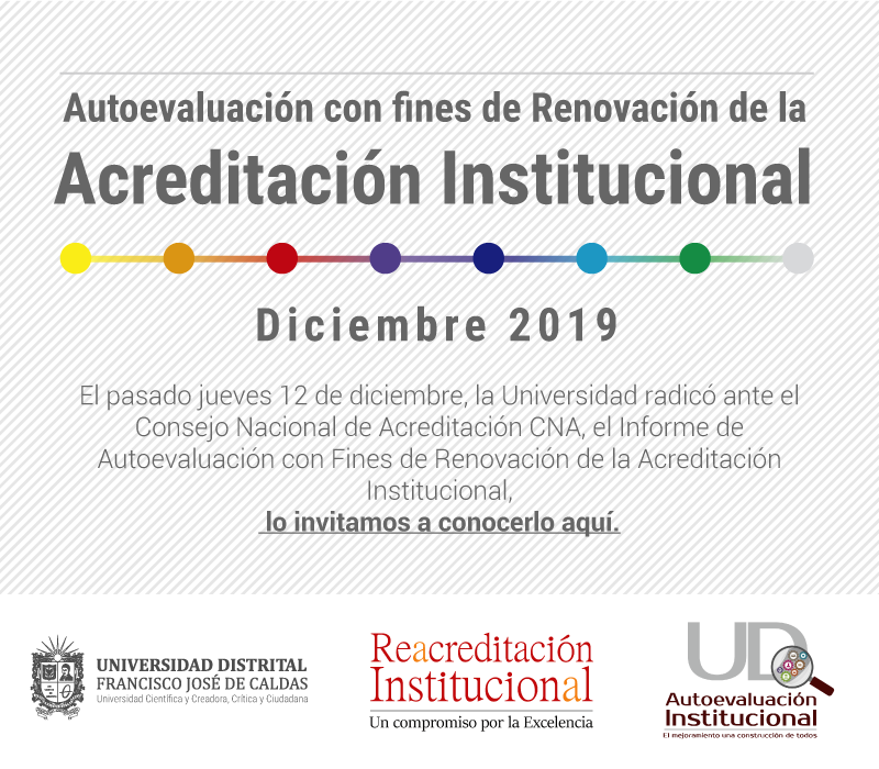 Imagen publicación: U. Distrital radica ante CNA documento de autoevaluación para renovación de acreditación institucional   
