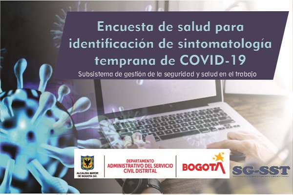 Imagen publicación: Encuesta de salud para identificación de sintomatología temprana de covid-19