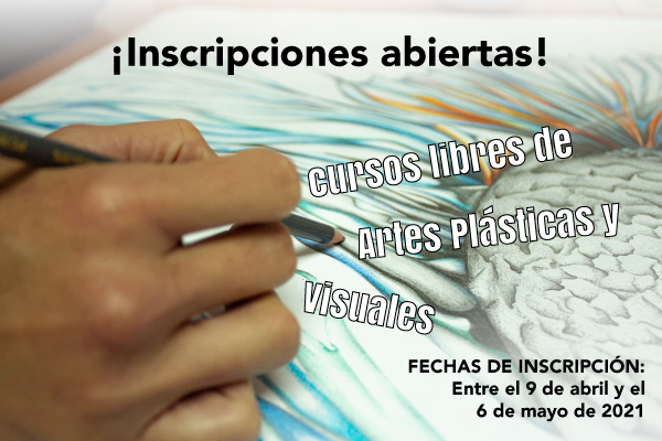 Imagen publicación: Inscripciones abiertas para los 12 cursos libres en artes plásticas y visuales ¡Participa!
