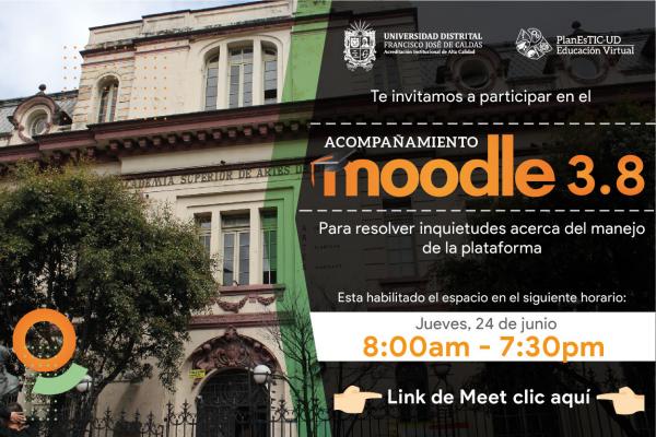 Imagen publicación: Este jueves, resuelve dudas sobre la plataforma Moodle 3.8