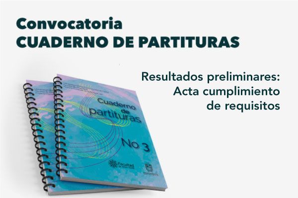 Imagen noticia: Convocatoria Cuaderno de Partituras entrega resultados