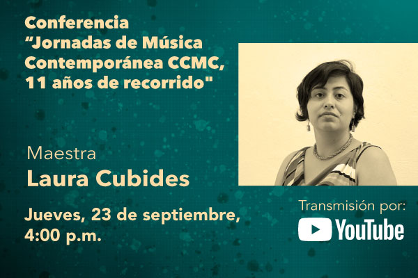 Imagen publicación: Participa de la conferencia 'Jornadas de Música Contemporánea CCMC, 11 años de recorrido'