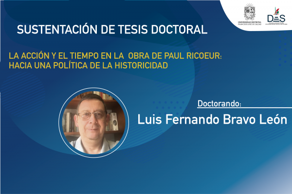 Imagen publicación: Sustentación de tesis del doctorando Luis Fernando Bravo León