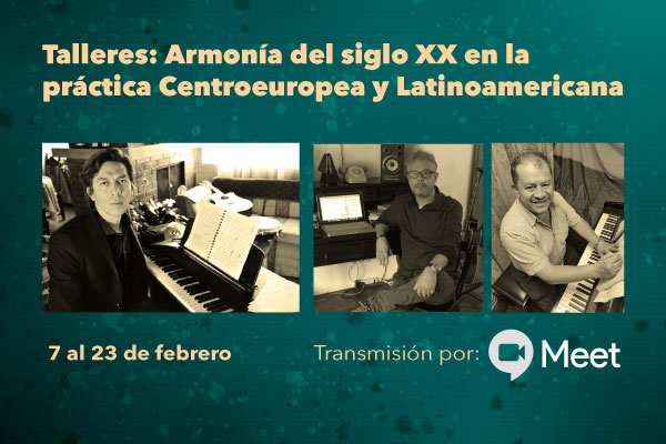 Imagen publicación: Talleres: Armonía del siglo XX en la práctica Centroeuropea y Latinoamericana