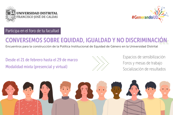 Imagen publicación: Participa en el foro, "Conversemos sobre equidad, igualdad y no discriminación"