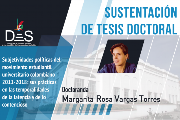 Imagen noticia: Sustentación pública de tesis doctoral - Margarita Rosa Vargas Torres