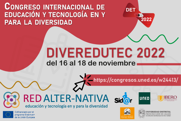 Imagen publicación: Congreso Internacional de Educación y Tecnología en y para la Diversidad. DIVEREDUTEC 2022