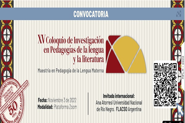 Imagen publicación: XV Coloquio de Investigación en Pedagogías de la lengua y la literatura