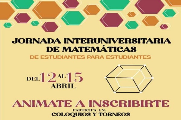 Imagen publicación: Les esperamos del 12 al 15 de abril en la Jornada Interuniversitaria de Matemáticas