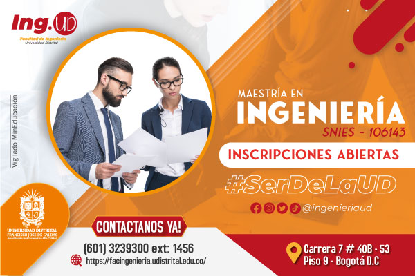 Imagen publicación: Admisiones - Maestría en Ingeniería SNIES - 106143