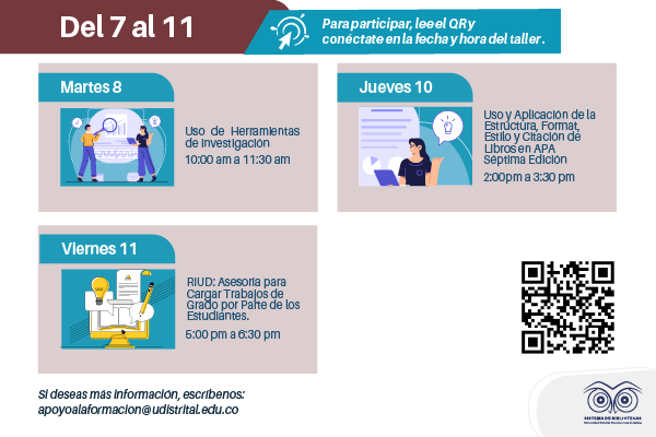Imagen publicación: Agenda de formación Agosto Biblioteca UD