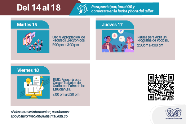 Imagen publicación: Agenda de formación Agosto Biblioteca UD