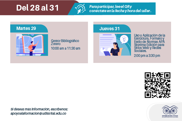 Imagen publicación: Agenda de formación Agosto Biblioteca UD