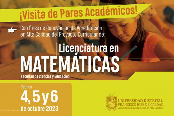 Imagen noticia: Licenciatura en Matemáticas, recibirá la vista de pares académicos
