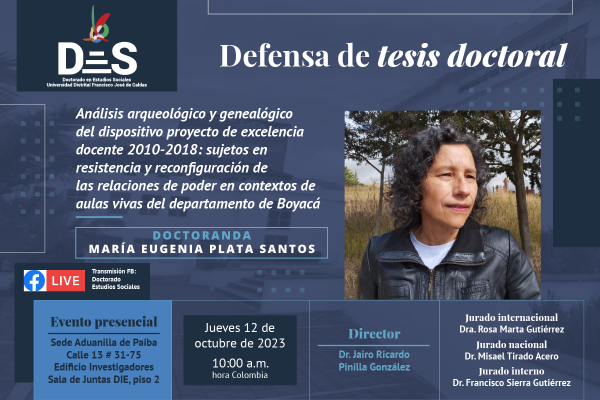 Imagen publicación: Sustentación pública de tesis doctoral - María Eugenia Plata Santos