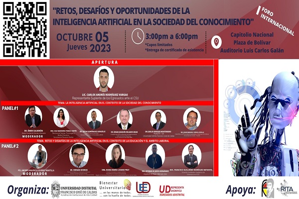 Imagen publicación: “I Foro Internacional Retos, desafíos y oportunidades de la inteligencia artificial en la sociedad del conocimiento”