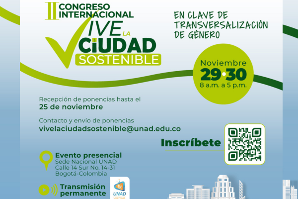 Imagen publicación: Participa en el segundo congreso internacional Vive La Ciudad Sostenible: En Clave de Transversalización de Género