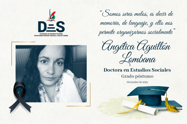 Imagen noticia: Grado póstumo de Doctora en Estudios Sociales conferido a Angélica Aguillón Lombana