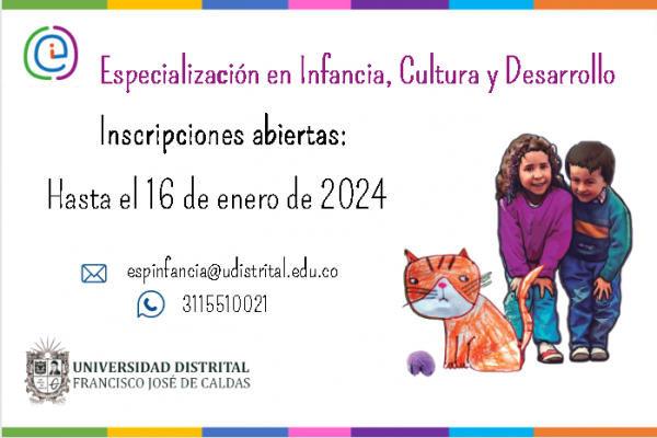 Imagen noticia: La Especialización en Infancia, Cultura y Desarrollo inicia proceso de admisiones para el 2024-1