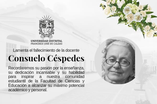 Imagen noticia: La comunidad Universitaria lamenta el fallecimiento de la docente Consuelo Céspedes