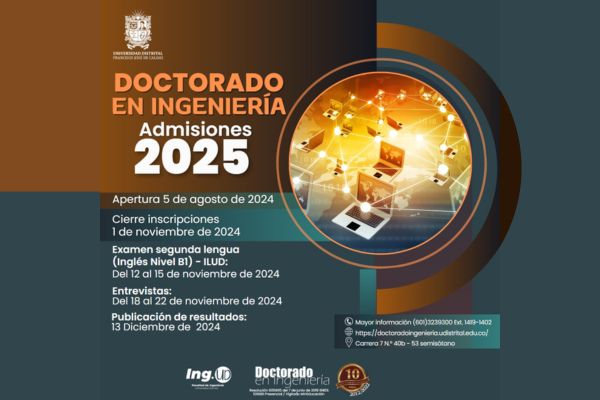 Imagen noticia: Abierto proceso admisiones - Doctorado en Ingeniería