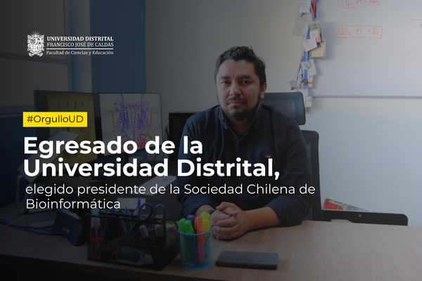 Imagen publicación Egresado UD elegido como presidente de la Sociedad Chilena de Bioinformática