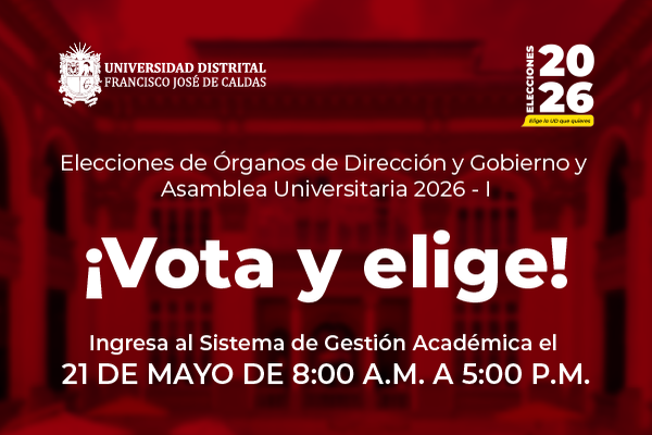 Imagen publicación Elecciones 2026-I: la Universidad Distrital invita a consultar el censo electoral y participar en la jornada de votación