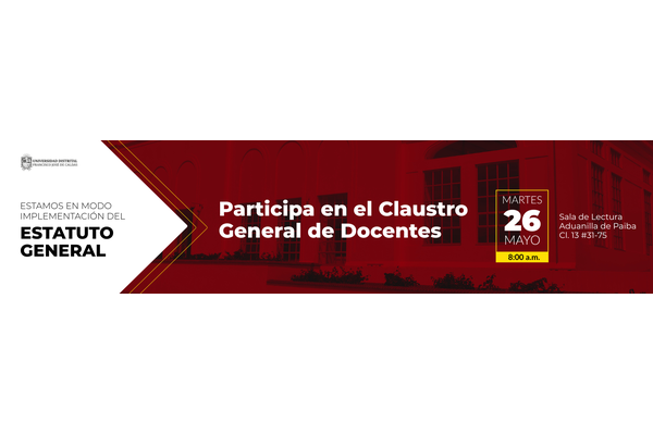 Imagen publicación Participe en El Claustro General Docente 