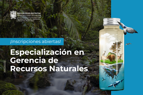 Imagen publicación Inscríbase ahora en la Especialización en Gerencia de Recursos Naturales de la Facultad del Medio Ambiente de la UD
