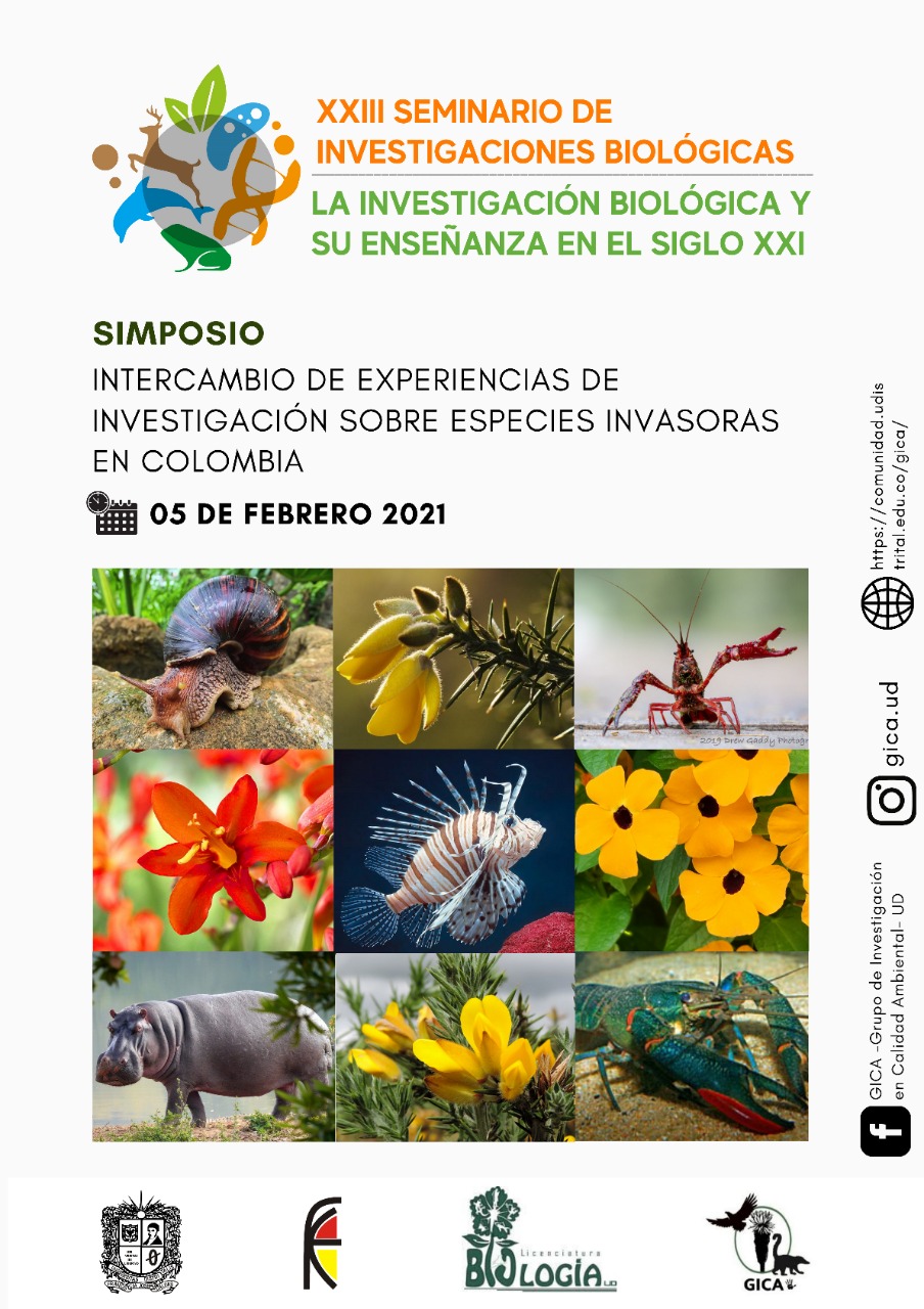 Banner informativo "XXIII Seminario de Investigaciones Biológicas"