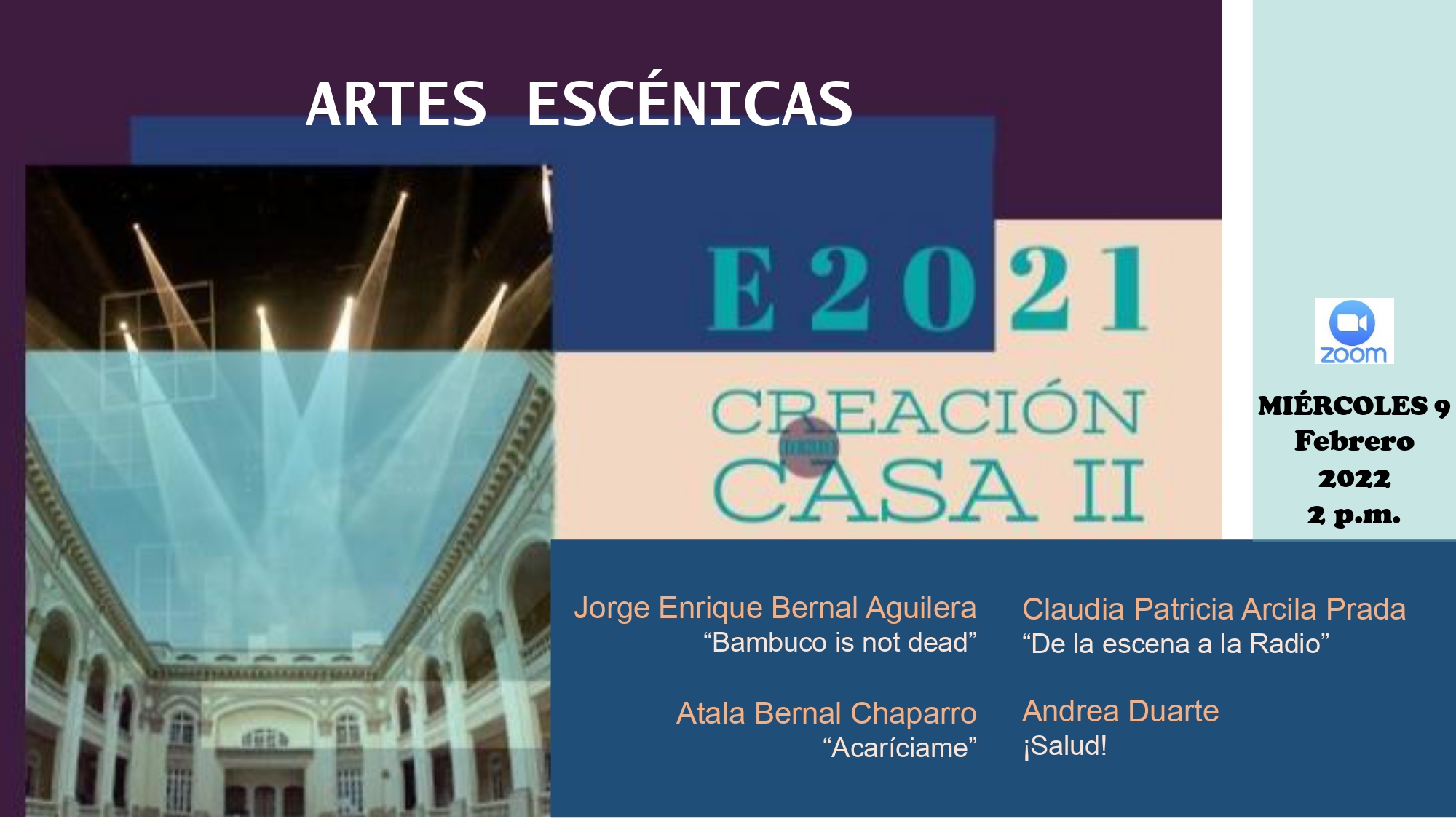 Socializaciones Artes Escénicas E2021