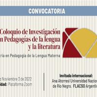 Imagen evento XV Coloquio de Investigación en Pedagogías de la lengua y la literatura 